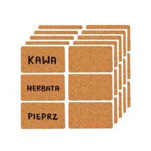 30 kusů – korkové samolepicí ETIKETY