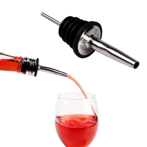 Kovový barmanský nalévač – DÁVKOVAČ na alkohol, džusy, olej 19,5 – 20,5 mm
