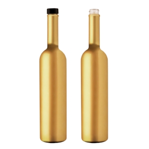 Láhev FUTURA ZŁOTA 750 ml na tinktury, vodku, džus, víno se šroubovacím uzávěrem