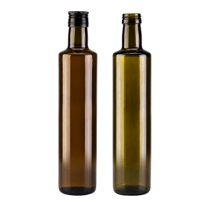 5× skleněná láhev DORICA 500 ml olivová na olivový olej, olej, víno