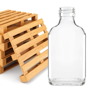 Skleněná láhev Plnička 100 ml – paleta – 4320 kusů