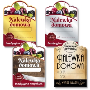 50 kusů – SAMOLEPICÍ ETIKETY OBLÁK na domácí likéry