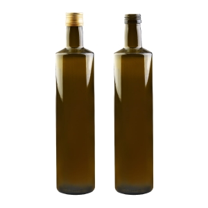 5× skleněná láhev DORICA 750 ml olivová na olivový olej, ocet, olej, víno, likéry