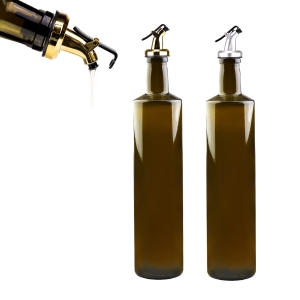 Láhev DORICA 750 ml olivová s plastovou nalévací tryskou na olivový olej, olej, ocet