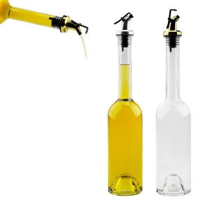 Láhev FENICE 500 ml s plastovou nalévací tryskou na olivový olej, olej, ocet, pálenku, likéry, likér, sirup
