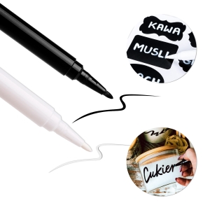 Křídový popisovač na etikety, samolepky – stíratelný