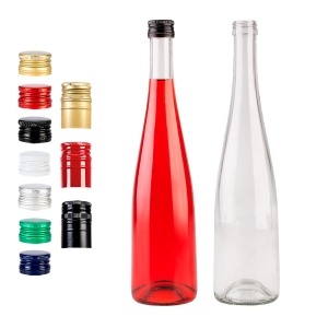 Sada 50 kusů – skleněná láhev BELVEDERE se šroubovacím uzávěrem 500 ml na víno, likéry, vodku, likér