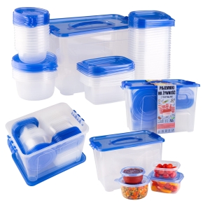 50× nádoby na uchovávání potravin Multibox s víčky