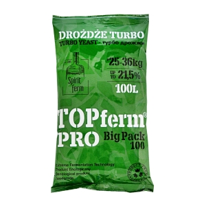 SpiritFerm - kvasnice - TOPferm PRO TURBO YEAST 21,5% - 360 g - 100 L