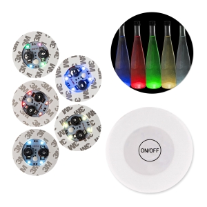 Sada 5 kusů – LED podložka samolepka pod lahve, sklenice, skleničky