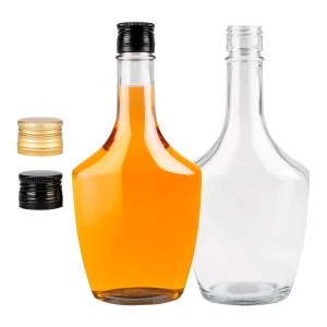 30× láhev Koneser 500 ml se šroubovacím uzávěrem na likéry, koňak, whisky, pálenku