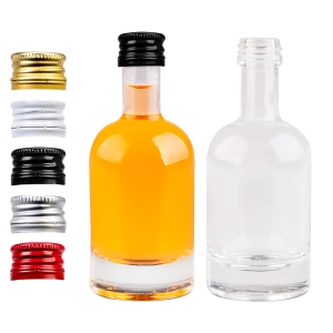 Skleněná láhev TADEK 50 ml na likéry, olej, džusy