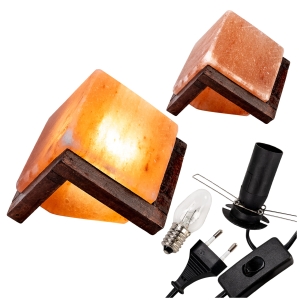 Solná lampa krychle z himálajské soli, ionizátor vzduchu