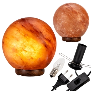 Střední solná lampa – KOULE – přírodní himálajská sůl – ionizátor