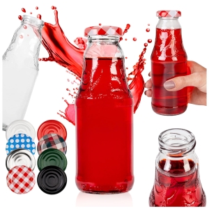 100x skleněná láhev SOCZEK 330 ml na vodu, šťávy, likéry, kompot + DÁREK