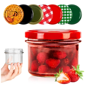 50x sklenice 235 ml na zavařeniny, džem, marmelády, med