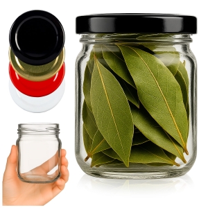 50x skleněný džbánek na koření 130 ml, sklenice na med, marmelády, džem