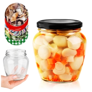 16× sklenic 550 ml na zavařeniny, houby, džemy, med