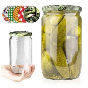 Skleněná zavařovací sklenice 720 ml FRANKO na zavařeniny, džemy, okurky, med, houby + ZDARMA!