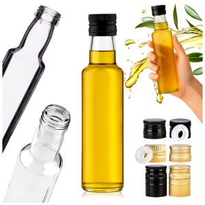 Láhev DORICA 250 ml BÍLÁ PRŮHLEDNÁ na olivový olej, olej, ocet