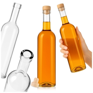 10x láhev Futura 500 ml na likéry, pálenku, víno, šťávy