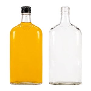 20x plochá láhev 500 ml na likéry, džus