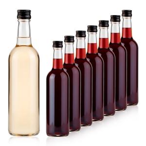 20× Skleněná láhev Monopol 375 ml na nalewki, šťávy, likéry, oleje