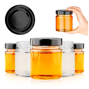 Sada 50 kusů – sklenice 225 ml na med, sirupy, džem, marmelády