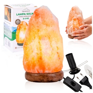 Himalájská solná lampa 2–3 kg – přírodní ionizátor vzduchu