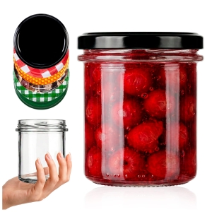 Skleněná sklenice 350 ml na zavařeniny, med, džem, marmeládu, houby