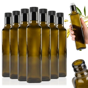 20x Skleněné láhve MARASCA Guala 500ml olivové na olivový olej, ocet, olej