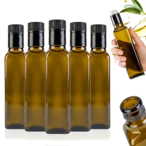 10x Skleněné láhve MARASCA Guala 250 ml olivové na olivový olej, ocet, olej