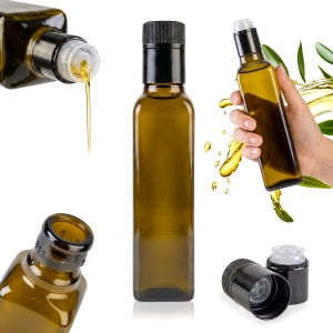 Skleněná láhev MARASCA Guala 250 ml olivová na olivový olej, ocet, olej