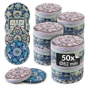 50x víčko TWIST KACHLIČKY MIX fi 82 mm na sklenice, zavařovací sklenice