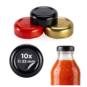 10x víčko šroubovací fi 33 mm pro láhev Kubuś 330 ml