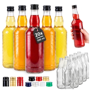 20x láhev MONOPOLOWA 500 ml na pálenku, vodku, likéry, džusy
