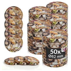 50x víčko na houby, průměr 82 mm, na sklenice a zavařovací sklenice
