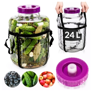 Multifunkční sklenice 24 l – na okurky, likéry, víno, kvašení, fermentaci
