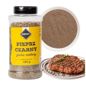 Černý pepř hrubě mletý 450 g KRIST