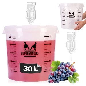 FERMENTAČNÍ NÁDOBA – 30 l – S KVAZNÍ TRUBIČKOU