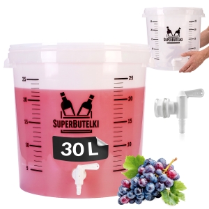 FERMENTAČNÍ NÁDOBA – 30 l – S KOHOUTKEM