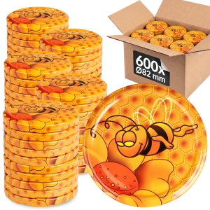 600x šroubovací víčko fi 82 mm GUCIO na sklenice, zavařovací sklenice, sklenic – karton