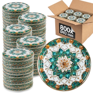 800x šroubovací víčko fi 82 mm KERAMIKA na sklenice, zavařovací sklenice, sklenic – karton