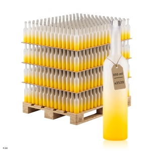 Paleta 1554 ks matných lahví FUTURA 500 ml Lemon na ovocné likéry, vodku, citronovku a šťávy