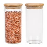 SKLENĚNÁ NÁDOBA – 720 ml – sklenice s dřevěným víčkem a těsněním