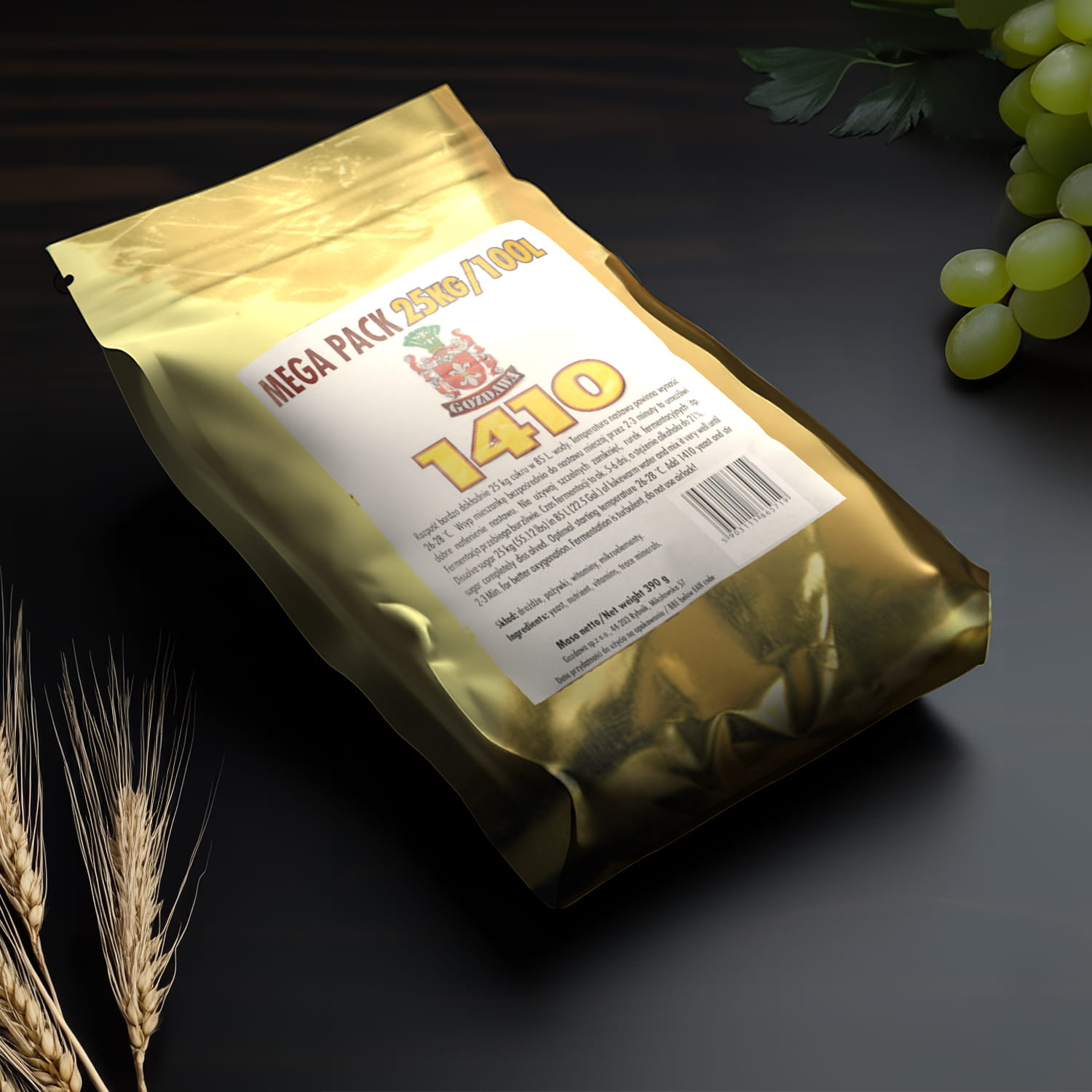 Gozdawa - drożdże gorzelnicze- 1410 - MEGA PACK 390 g - 100 L.jpg