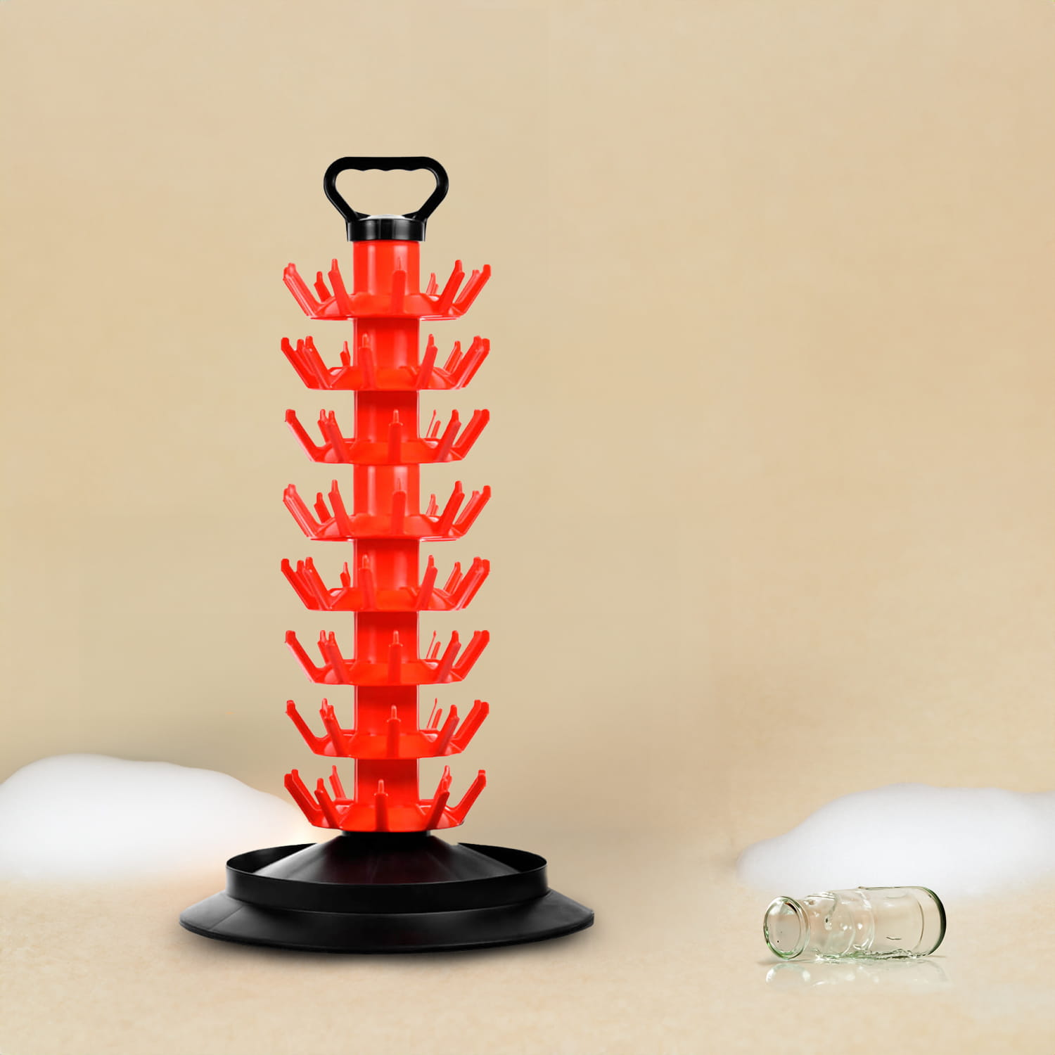 Suszarka do butelek modułowa - stojak ociekacz na 80 butelek.jpg