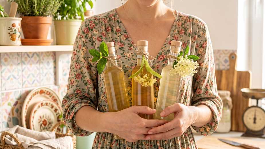 Domácí letní sirupy – recepty na sirupy z květů černého bezu, máty a lípy